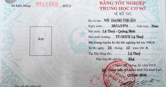 Lãnh đạo xã tại Quảng Trị học lớp 10 khi chưa có bằng tốt nghiệp cấp hai