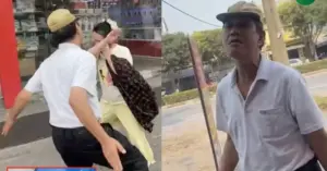 Tài xế taxi dùng gạch tấn công