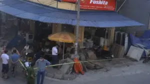 Công an Hải Phòng điều tra vụ cô gái 21 tuổi tử vong với nhiều vết thương trong cửa hàng gạch ốp lát ở phường An Biên.