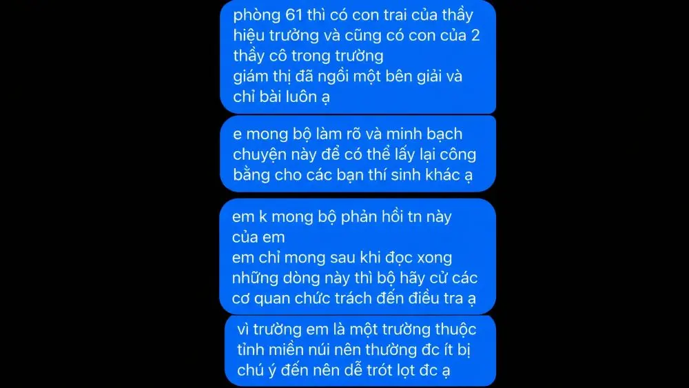 Nghi vấn tiêu cực tại điểm thi Quảng Trị: Hiệu trưởng lên tiếng về việc con trai dự thi, cơ quan chức năng đang xác minh vụ việc.