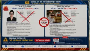 Công an cảnh báo trào lưu "ứng cử trưởng thôn" trên mạng xã hội có thể vi phạm pháp luật và người tham gia có nguy cơ bị xử phạt.