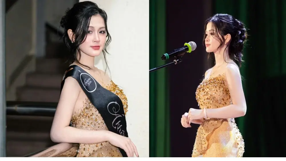 Nữ sinh Trường Đại học Vinh Trần Lê Trúc Chi mang khát vọng lan tỏa văn hóa xứ Nghệ khi tham gia Hoa hậu Việt Nam 2026.