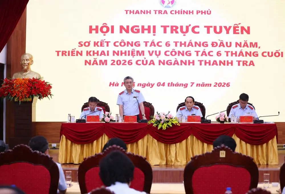 Thanh tra Chính phủ phát hiện sai phạm hơn 44.600 tỉ đồng trong 6 tháng đầu năm 2026, công bố kết quả tại hội nghị sơ kết ngành.