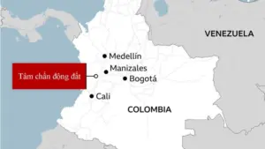 Động đất mạnh rung chuyển Colombia, khiến ít nhất 30 người thiệt mạng, nhiều công trình đổ sập và gây thiệt hại nghiêm trọng.
