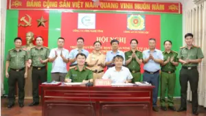 Quy chế phối hợp đường sắt và Công an xã Nghi Lộc tạo cơ chế trực tiếp bảo đảm an ninh, an toàn chạy tàu tại Nghệ An.