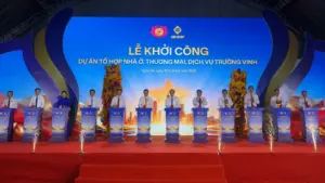 Nghệ An khởi công Tổ hợp Trường Vinh gần 9.000 tỷ đồng, gồm 5 tòa tháp cao tối đa 39 tầng, khoảng 3.500 căn hộ.