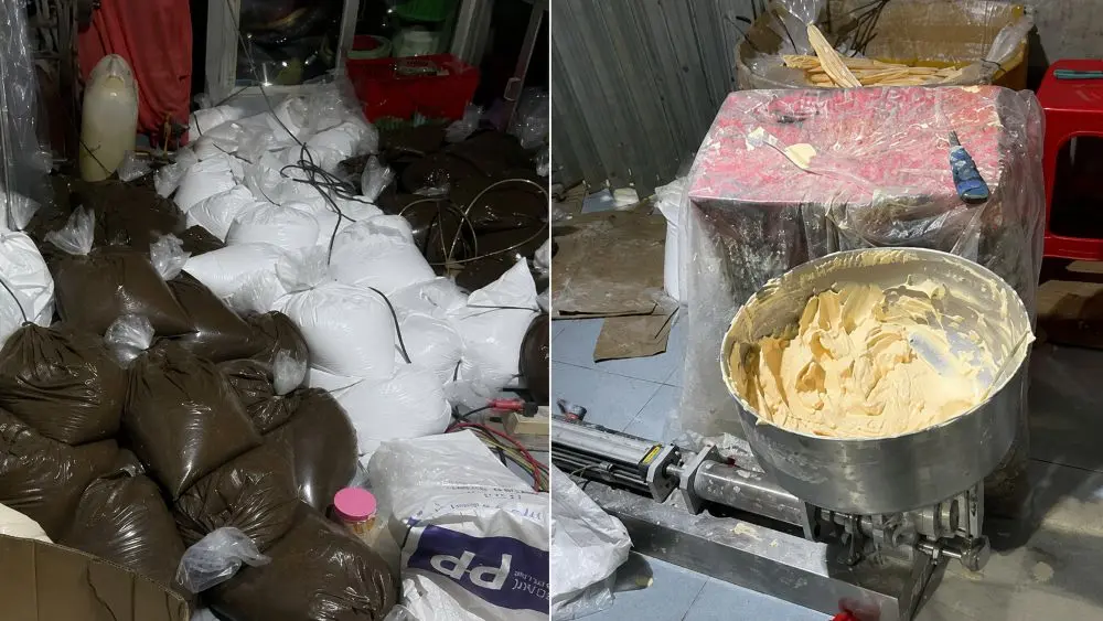 Phát hiện hơn 2.000 hộp mỹ phẩm có dấu hiệu giả xuất xứ cùng khoảng 500kg nguyên liệu, hóa chất tại An Giang.