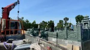 Khu lăng mộ xây dựng trái phép rộng hơn 190m² ở Nghệ An đã được tháo dỡ, trả lại hiện trạng khu đất sau khi chính quyền vận động.