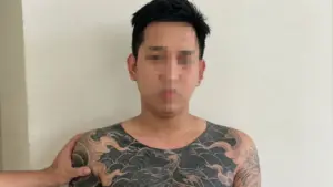 Nghi phạm vụ giết người ở Bắc Bình bị Công an Tây Ninh bắt khi đang điều khiển ô tô hướng về cửa khẩu quốc tế Mộc Bài.