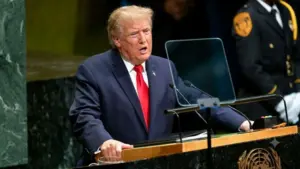 Ông Trump phát biểu tại Liên hợp quốc, cảnh báo có thể “xóa sổ” Iran nếu không đạt thỏa thuận và nhấn mạnh sức mạnh Mỹ.
