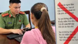 Đăng bài thơ “Thịt chó” do AI tạo, một phụ nữ ở Nghệ An bị công an mời làm việc, yêu cầu gỡ bài và cam kết không tái phạm.
