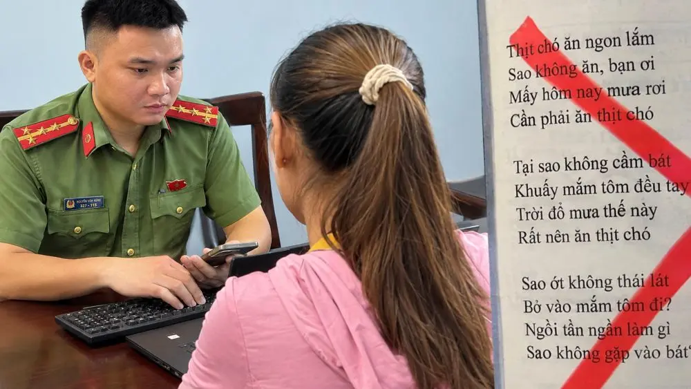 Đăng bài thơ “Thịt chó” do AI tạo, một phụ nữ ở Nghệ An bị công an mời làm việc, yêu cầu gỡ bài và cam kết không tái phạm.