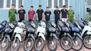 Công an bắt giữ hai nhóm trộm cắp liên tỉnh, thu giữ nhiều xe máy tang vật phục vụ công tác điều tra, xử lý theo quy định pháp luật.