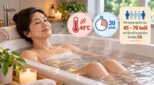 Ngâm mình trong nước nóng có thể giúp giảm huyết áp nhiều hơn đạp xe trong ngắn hạn. Nghiên cứu mới hé lộ điều gì?