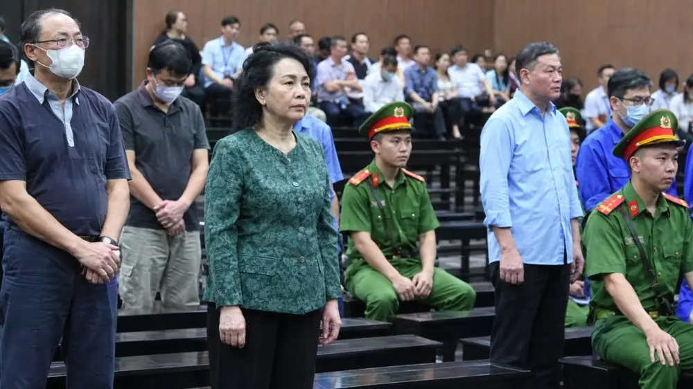 Cựu Bộ trưởng Nguyễn Thị Kim Tiến tại phiên phúc thẩm, trước thời điểm Tòa tuyên án vụ án liên quan dự án cơ sở 2 hai bệnh viện.